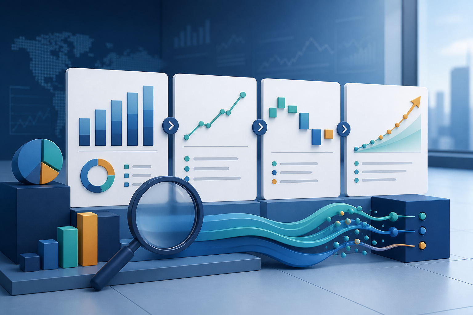 Original editorial illustration explaining how to read an earnings report