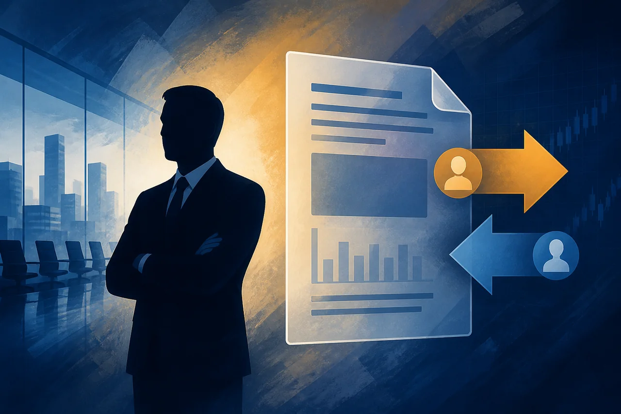 Original editorial illustration explaining a careful way to read insider transaction disclosures