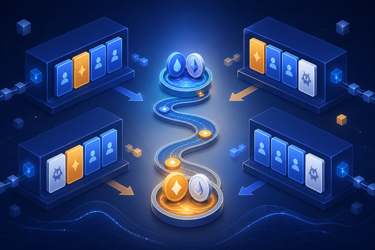 Original editorial illustration explaining what mev means for transaction ordering